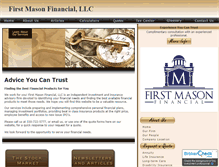 Tablet Screenshot of firstmasonfinancial.com